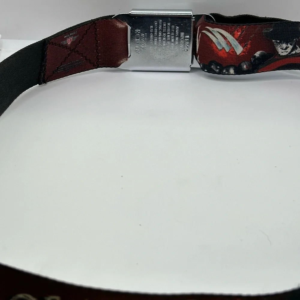 Buckle-Down Black and Brown Graphic Belt